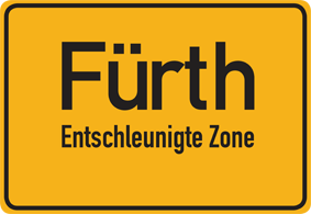 Schild Entschleunigte Zone